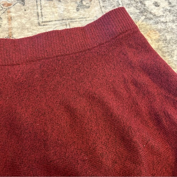 NWT Candies Maroon Heathered Sweater Skirt - Picture 2 of 7